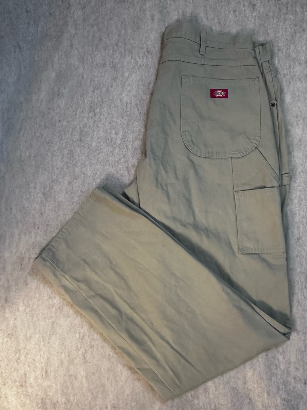 Dickies Men’s Carpenter Duck Pants Desert Sand Tan 38x36